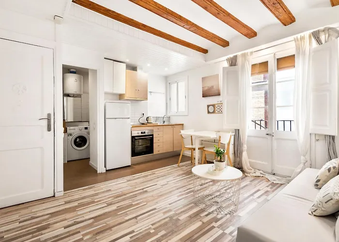 Charming Beachside In Barceloneta Apartment *